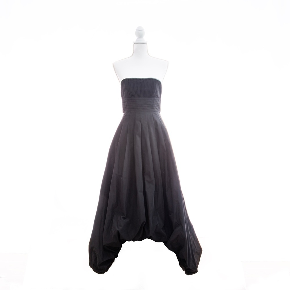 BCBGMaxAzria Elegant Black High-Low Skirt